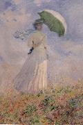 Claude Monet Study of a Figure Outdoors oil on canvas